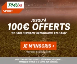 bonus pmu sport 100€ CASH